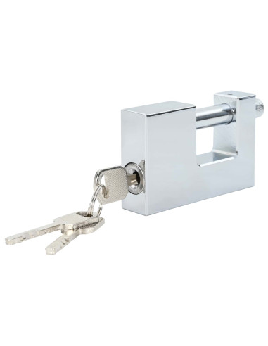 Lucchetto 2 pcs Argento 8,7 x 1,9 x 5,5 cm Ferro