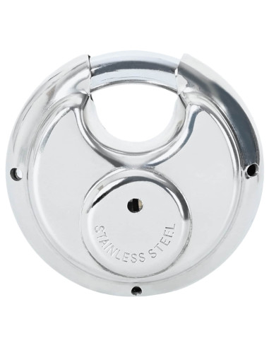 Lucchetti Discus con Chiavi 2 pcs Argento 6 x 2.3 x 6 cm