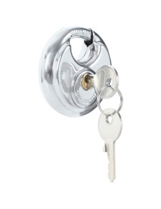 Lucchetti Discus con Chiavi 12 pcs Argento 8 x 2.8 x 8 cm 2