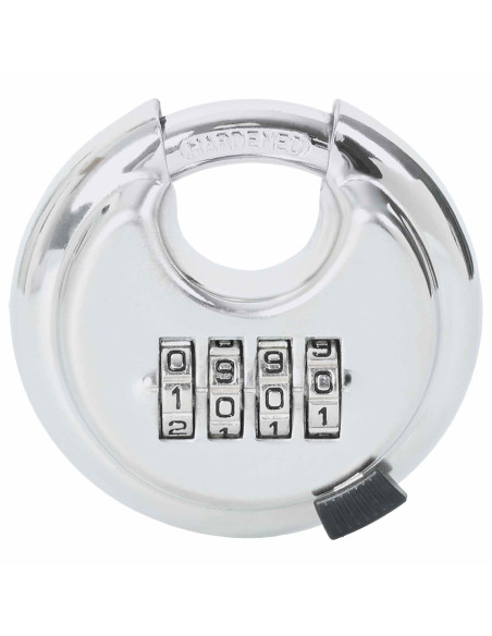 Lucchetti Discus con Chiavi 2 pcs Argento 7 x 2.3 x 7 cm