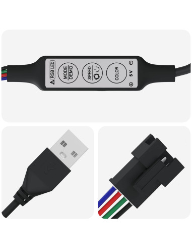 Striscia LED 2 pcs Nero e trasparente 3000 mm Rame e plastica