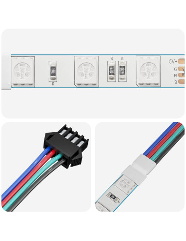 Striscia LED 2 pcs Nero e Multicolore 1745 mm Rame e plastica
