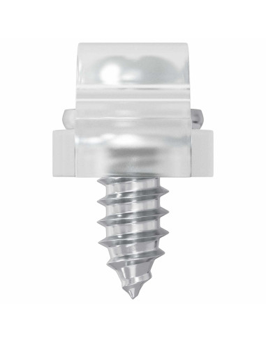 Clip per Striscia LED 2 pcs Trasparente 23,8 x 7,3 x 4,3 mm