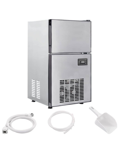 Creatore di cubetti di ghiaccio Argento 43 x 40 x 71 cm