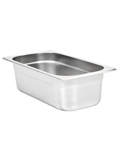 Contenitori Gastronorm 8 pz GN 1/3 100 mm in Acciaio Inox