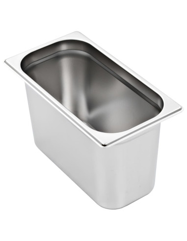 Contenitori Gastronorm 4 pz GN 1/3 200 mm in Acciaio Inox