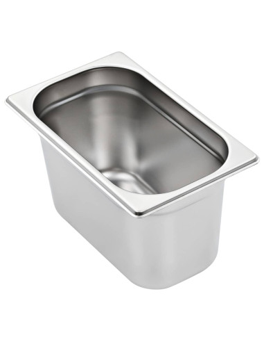 Contenitori Gastronorm 4 pz GN 1/4 150 mm in Acciaio Inox