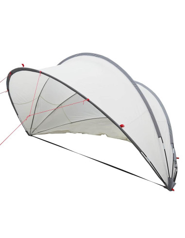 Dome Piscina Grigio e arancione 336 x 322 x 160 cm