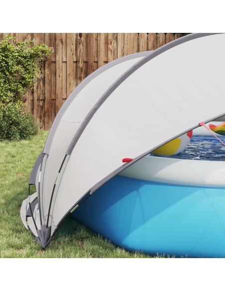 Dome Piscina Grigio e arancione 336 x 322 x 160 cm