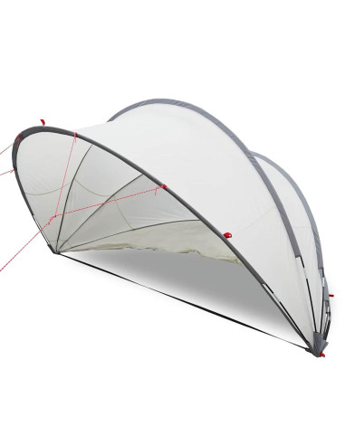 Dome Piscina Grigio e arancione 405 x 405 x 192 cm