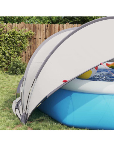 Dome Piscina Grigio e arancione 405 x 405 x 192 cm