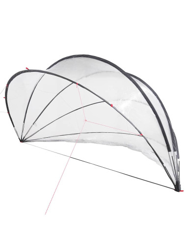 Dome Piscina Trasparente 430 x 430 x 210 cm PVC