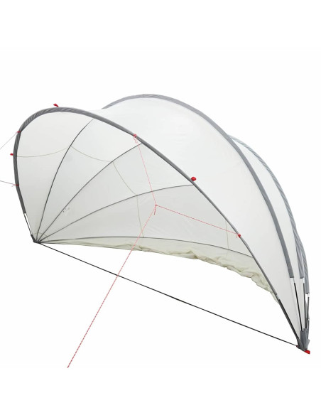 Dome Piscina Grigio e arancione 472 x 460 x 229 cm