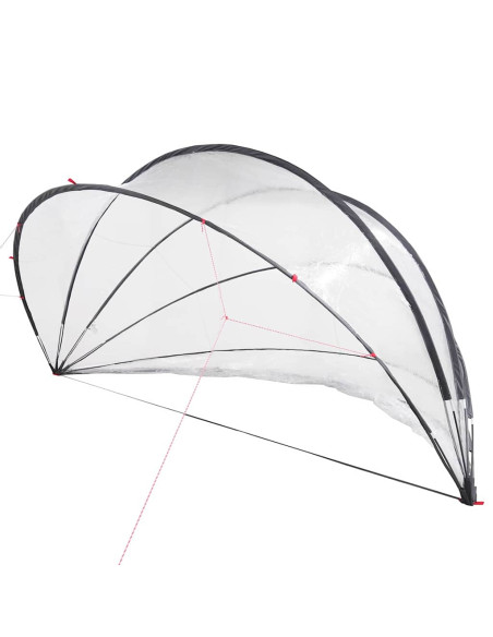 Dome Piscina Trasparente 472 x 460 x 229 cm PVC