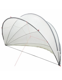 Dome Piscina Grigio e arancione 500 x 500 x 236 cm 2