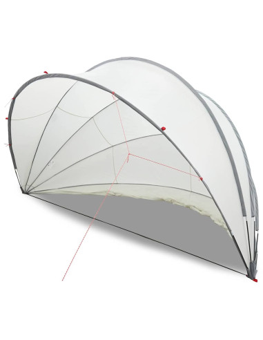 Dome Piscina Grigio e arancione 500 x 500 x 236 cm