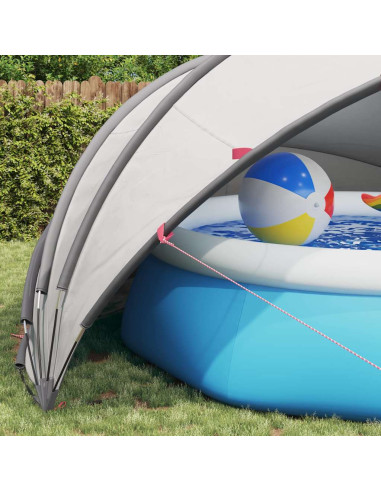 Dome Piscina Grigio e arancione 500 x 500 x 236 cm