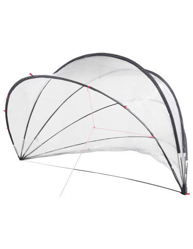 Dome Piscina Trasparente 500 x 500 x 236 cm PVC