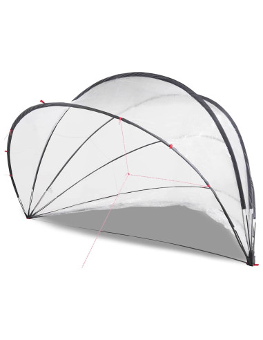 Dome Piscina Trasparente 500 x 500 x 236 cm PVC