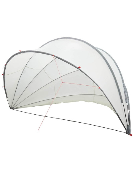 Dome Piscina Grigio e arancione 546 x 516 x 250 cm