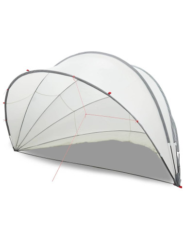 Dome Piscina Grigio e arancione 546 x 516 x 250 cm