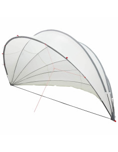 Dome Piscina Grigio e arancione 592 x 590 x 275 cm 2