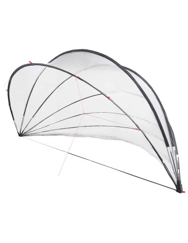 Dome Piscina Trasparente 592 x 590 x 275 cm PVC