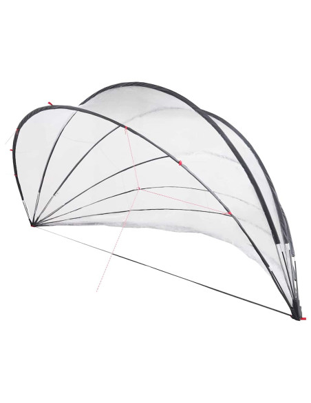 Dome Piscina Trasparente 592 x 590 x 275 cm PVC