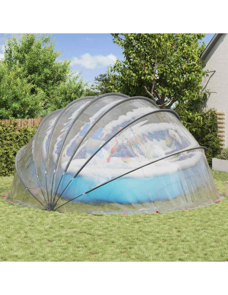 Dome Piscina Trasparente 592 x 590 x 275 cm PVC