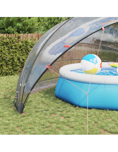 Dome Piscina Trasparente 592 x 590 x 275 cm PVC
