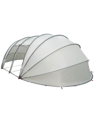 Tenda da piscina a cupola Grigio 538 x 440 x 204 cm