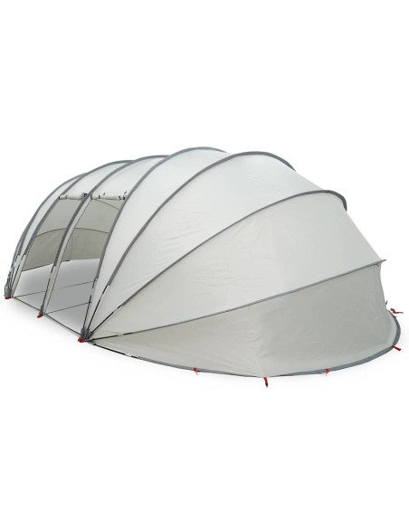 Tenda da piscina a cupola Grigio 538 x 440 x 204 cm