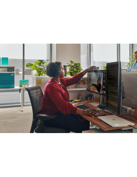 HP Poly Cuffie stereo Poly Blackwire 3325 con connettore USB-C, certificate per Microsoft Teams + spina da 3,5 mm + adattatore U