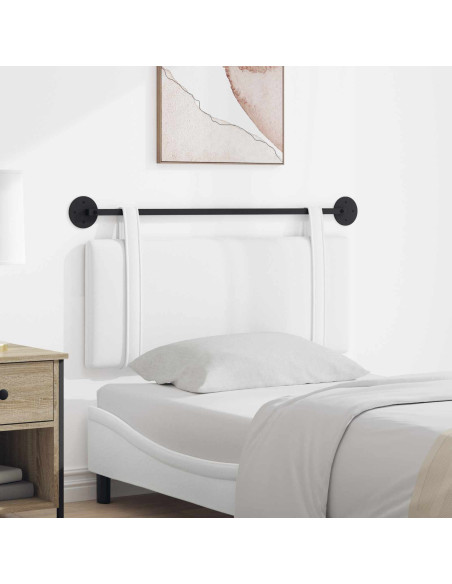 Testata appesa Tinta unita Bianco 110 x 55 x 5 cm Tessuto