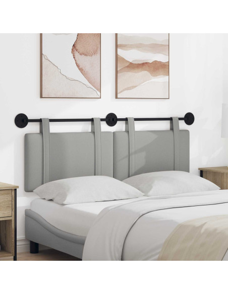 Testata appesa Grigio Nuvola 130 x 55 x 5 cm Tessuto