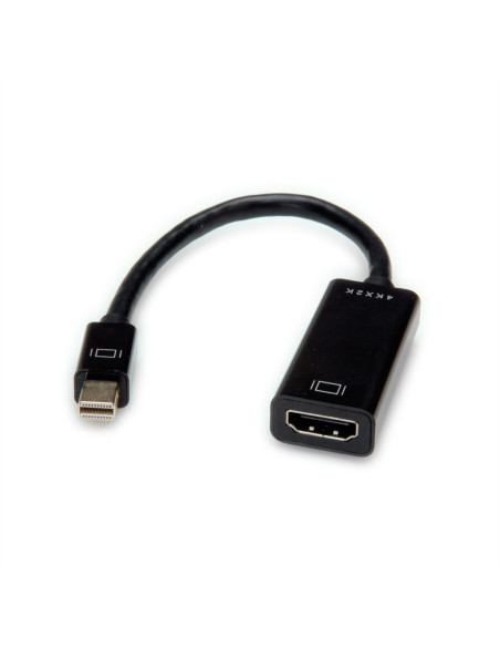 ADATTATORE MINI DP-HDMI 4K M/F 3840X2160 @30HZ CON CAVO 0,10MT