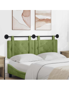 Testata appesa Verde chiaro 130 x 55 x 5 cm Velluto