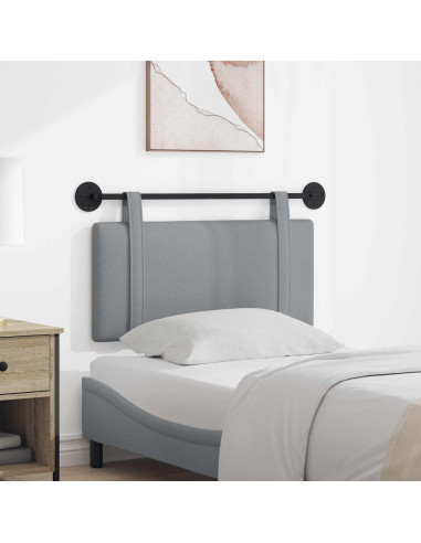 Testata appesa Grigio chiaro 100 x 55 x 5 cm Tessuto