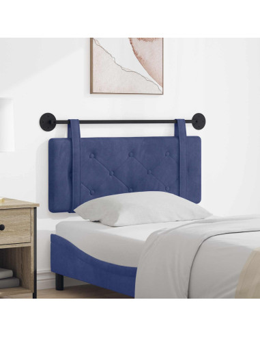 Testata appesa Blu Polizia 110 x 55 x 5 cm Velluto