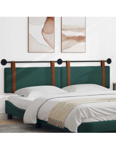 Testata appesa Verde Scuro 210 x 55 x 5 cm PU Antico