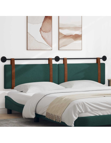 Testata appesa Verde Scuro 210 x 55 x 5 cm PU Antico