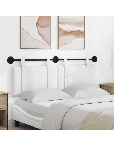 Testata appesa Tinta unita Bianco 130 x 55 x 5 cm Tessuto