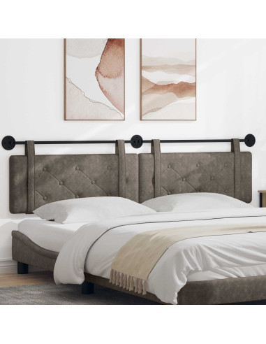 Testata appesa Grigio 210 x 55 x 5 cm PU Antico