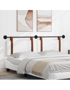 Testata appesa Tinta unita Bianco 170 x 55 x 5 cm PU Antico