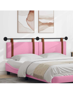 Testata appesa Tinta unita Rosa 170 x 55 x 5 cm PU Antico