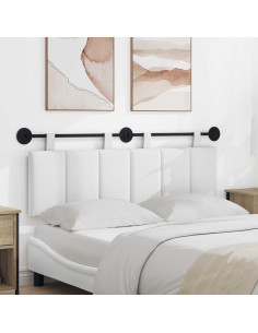 Testata appesa Rigato Bianco 150 x 55 x 5 cm Tessuto