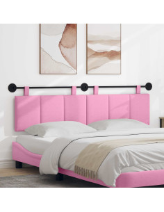 Testata appesa Montaggio a parete Rosa 170 x 55 x 5 cm Tessuto