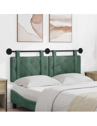 Testata appesa Verde Mare 130 x 55 x 5 cm Velluto