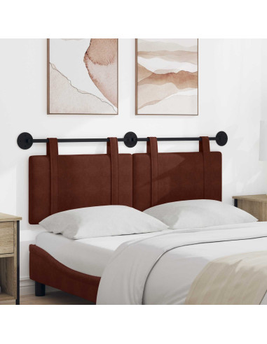 Testata appesa Marrone Lucido 150 x 55 x 5 cm PU Antico