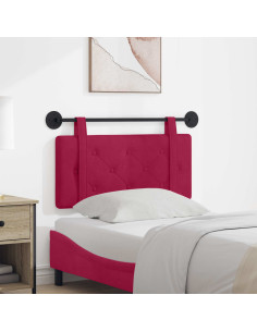 Testata appesa Rosso Vino 100 x 55 x 5 cm Velluto